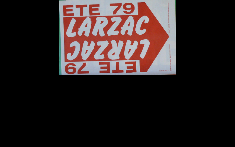 affiche fête Larzac, 1979
