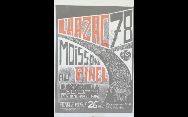 affiche moisson au pinel larzac_1978 