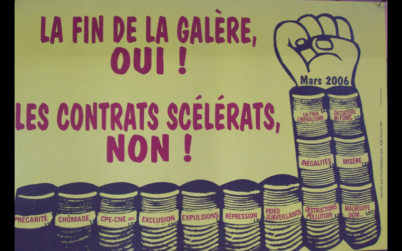 affiche anti-CPE, AAEL, Toulouse, 2006