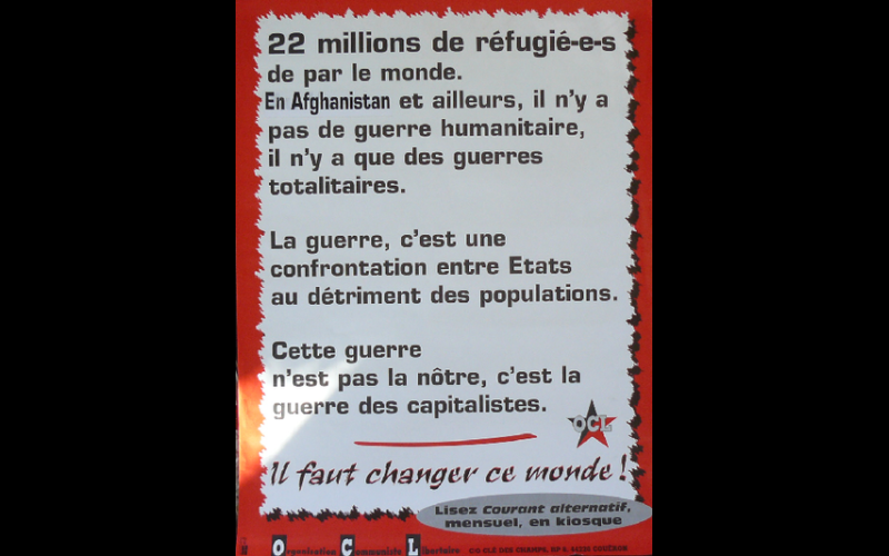 affiche anti-guerre, OCL