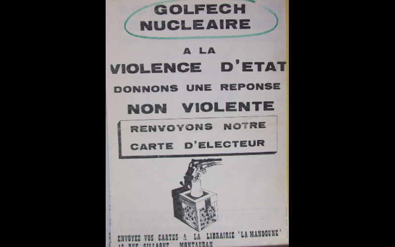 1981 (novembre) - Appel pour renvoi carte d'électeur, Montauban. 