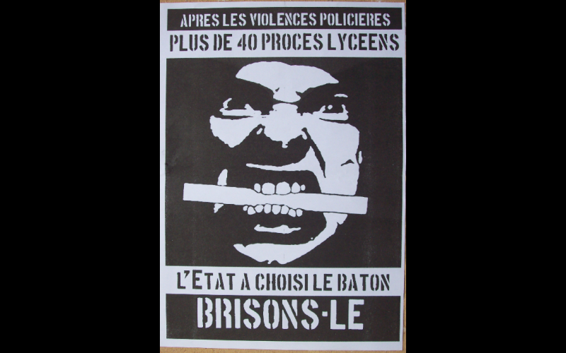 affiche procès lycéens, Paris, 2006