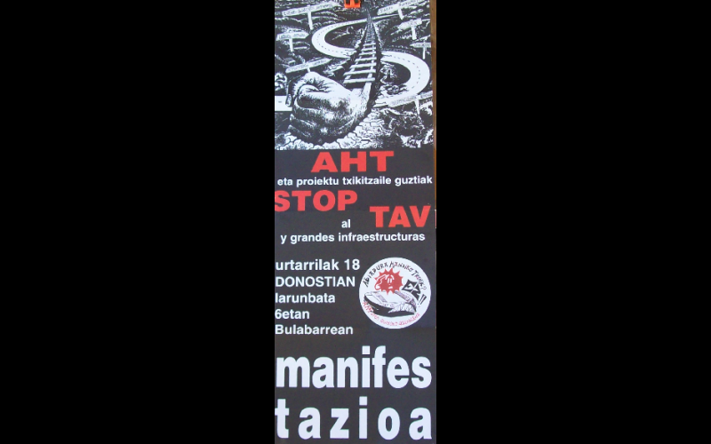 affiche manif anti-TGV 2, Pays-Basque