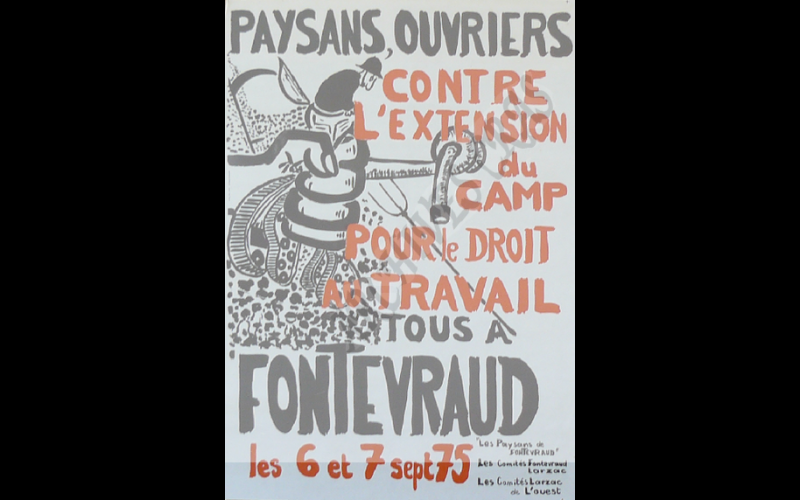 rassemblement larzac fontevraud 1975.