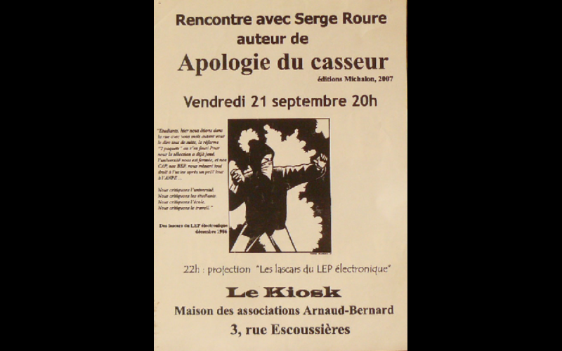 affiche soirée Kiosk, Toulouse, 2007