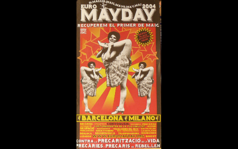 affiche 1er mai Barcelone-Milan, 2004