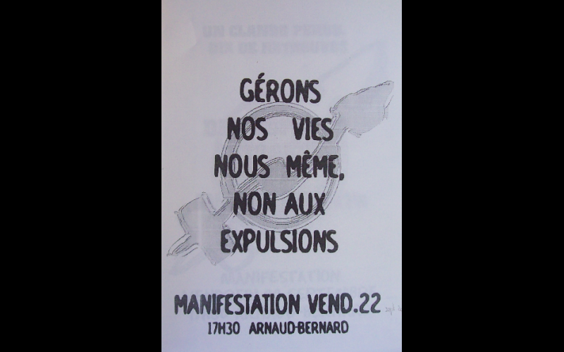 affiche manif anti-expulsion squat 2, Toulouse, 2000 