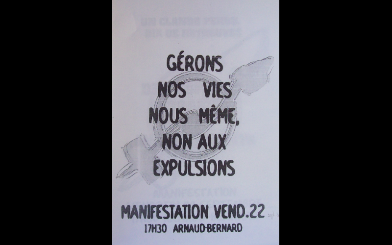 affiche manif anti-expulsion squat 2, Toulouse, 2000