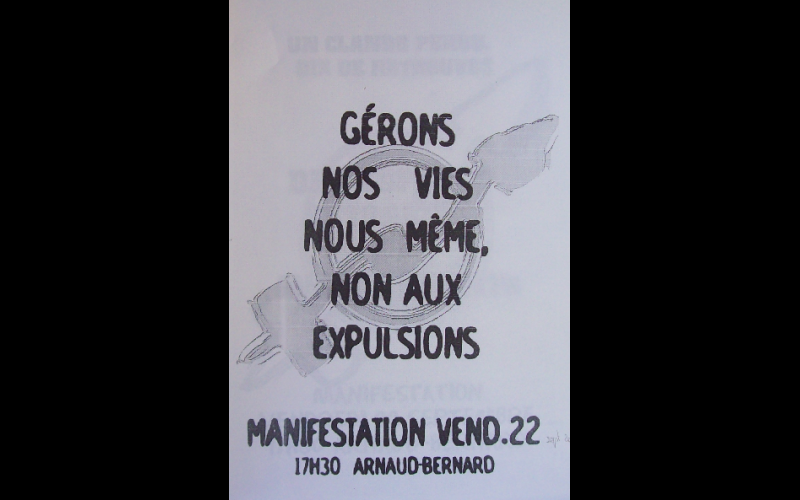 affiche manif anti-expulsion squat 2, Toulouse, 2000 