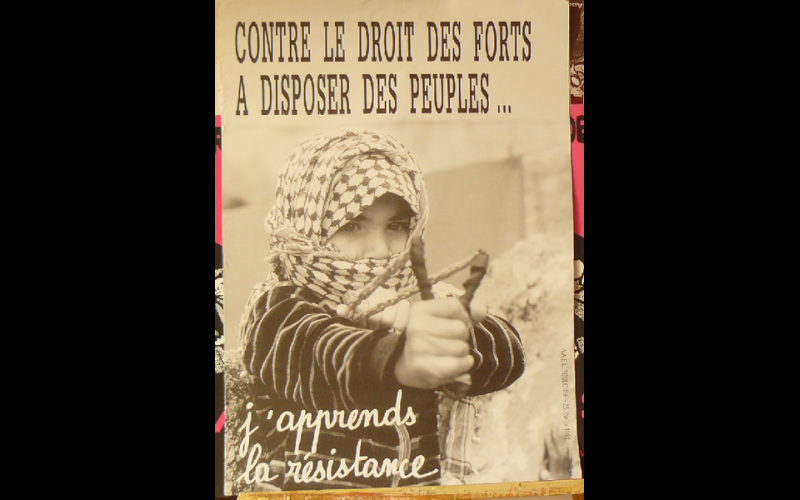 affiche droits des peuples, AAEL, Toulouse, 1991