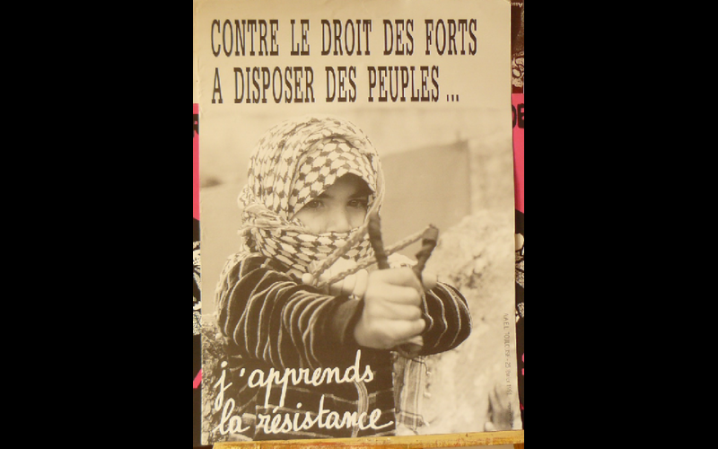 affiche droits des peuples, AAEL, Toulouse, 1991 