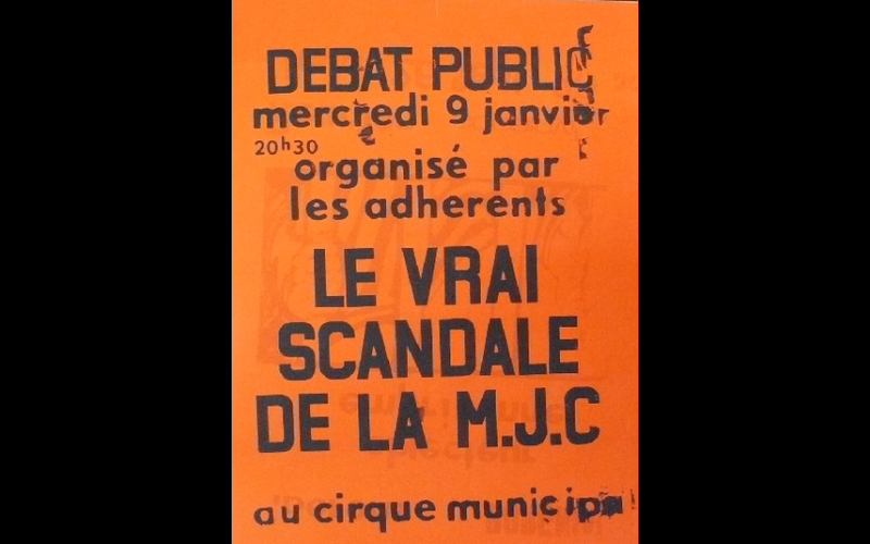 affiche scandale MJC 
