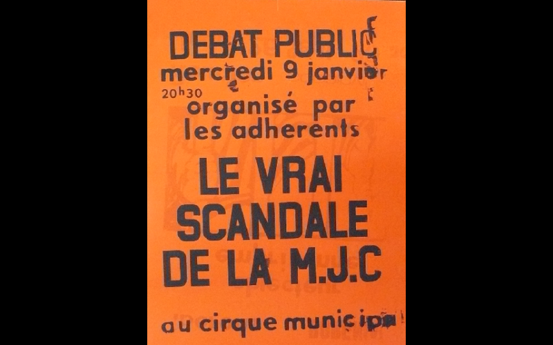 affiche scandale MJC