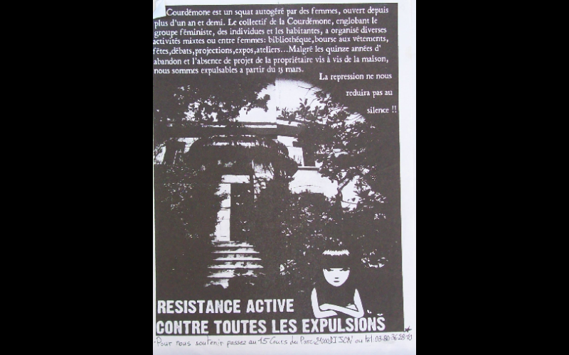 affiche squat La Courdémone, Dijon