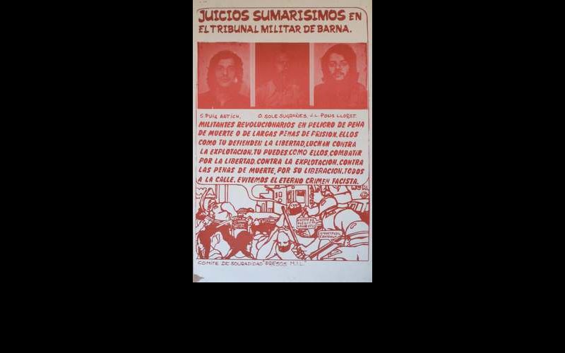 N°210. Barcelone, novembre 1973. Comité de solidaridad Presos MIL. GF2 31x49, couleur rouge.jpg 