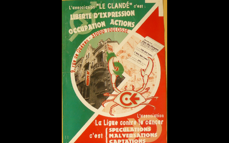 affiche anti-expulsion Clandé, Toulouse, 2000