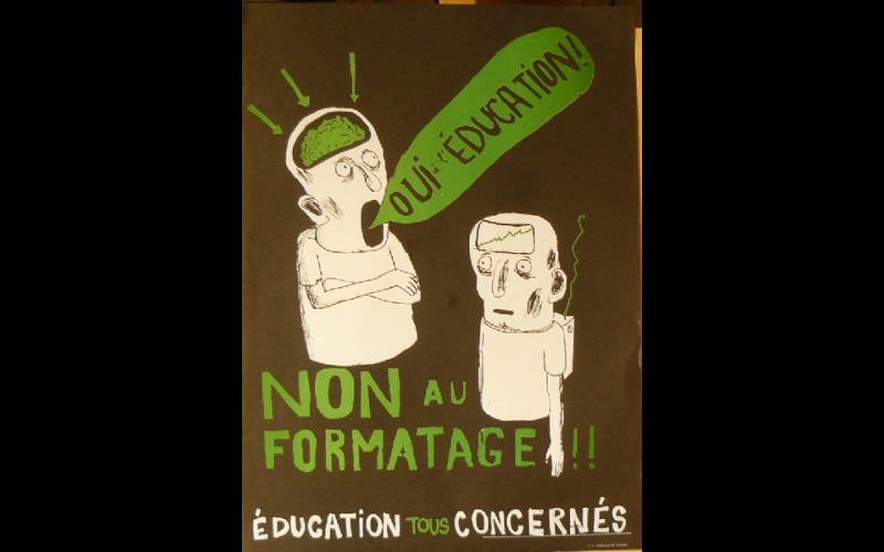affiche oui à l'éducation, mouvement lycéen Toulouse, 2006