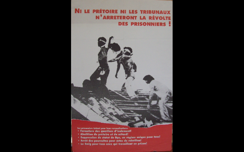 affiche anti-prisons, 1990, 45 x 60