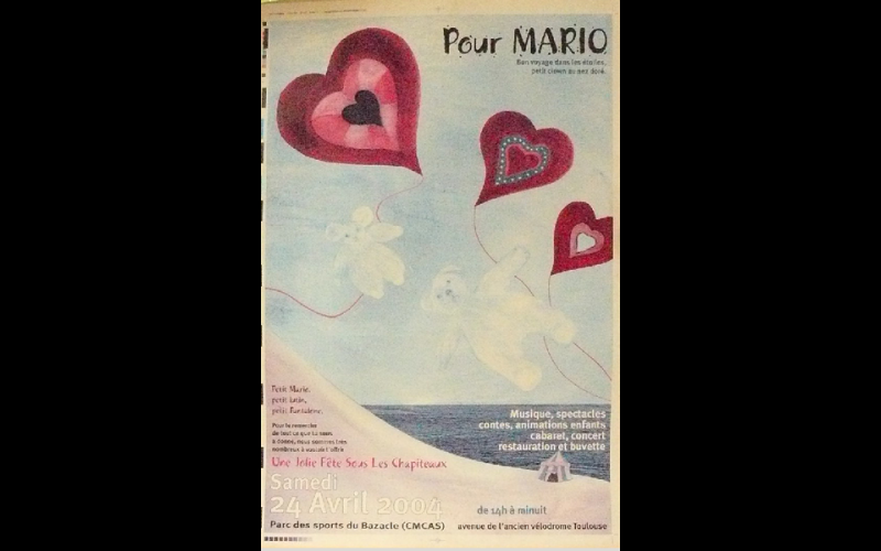 affiche soirée pour Mario, Toulouse