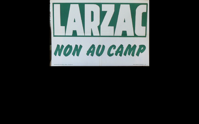 affiche Larzac non au camp