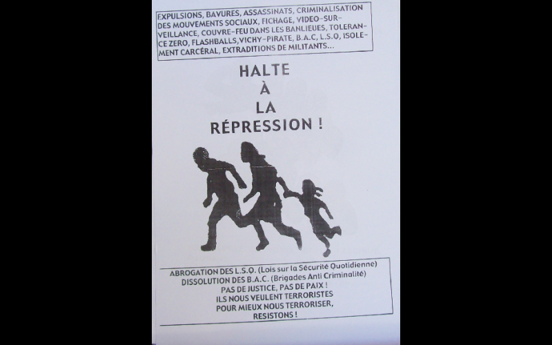 affiche anti LSQ et BAC, 1999 