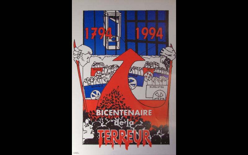 affiche bicentenaire terreur, AAEL, Toulouse, 1994