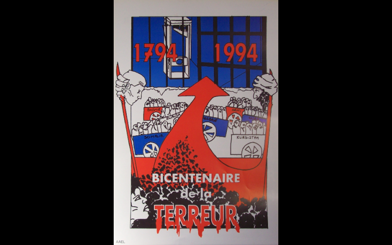 affiche bicentenaire terreur, AAEL, Toulouse, 1994 