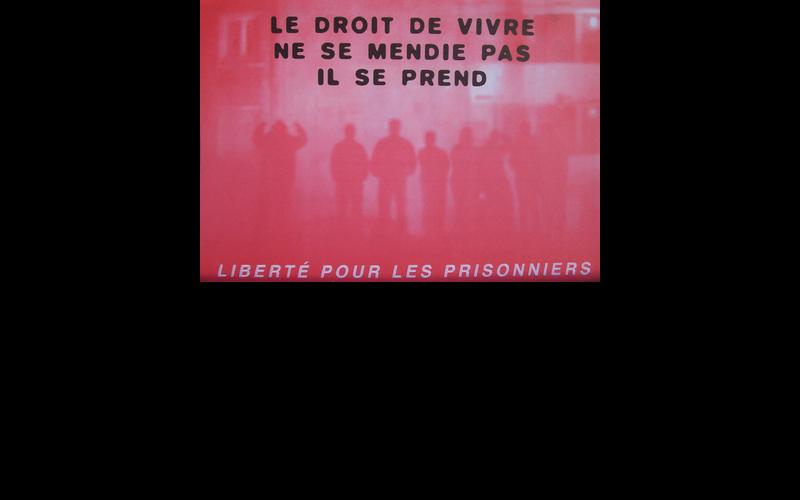 affiche liberté pour les prisonniers