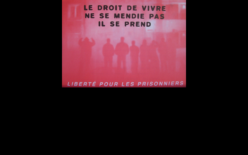 affiche liberté pour les prisonniers 