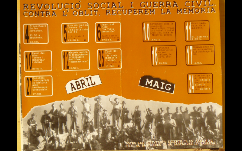 affiche journées guerre d'Espagne, Barcelone