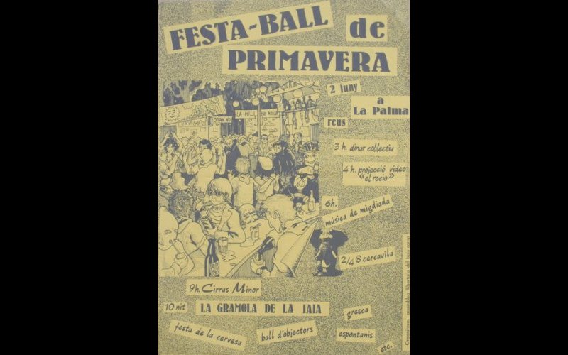 N°233 Festa-ball de Primavera Assemblea llibertaria del Baix Camp N°2 à Reus MF Esp. 31x44 