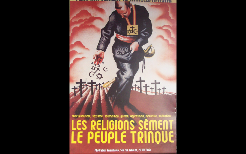 affiche religions, Fédération Anarchiste
