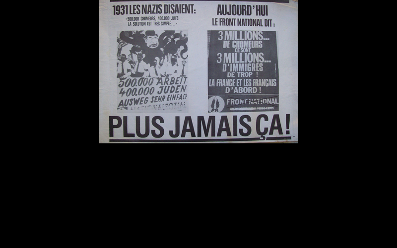affiche anti-FN, plus jamais ça
