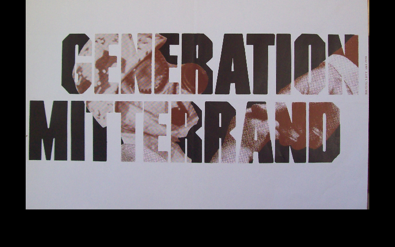 affiche Géneration Mitterrand, AAEL Toulouse, 1990