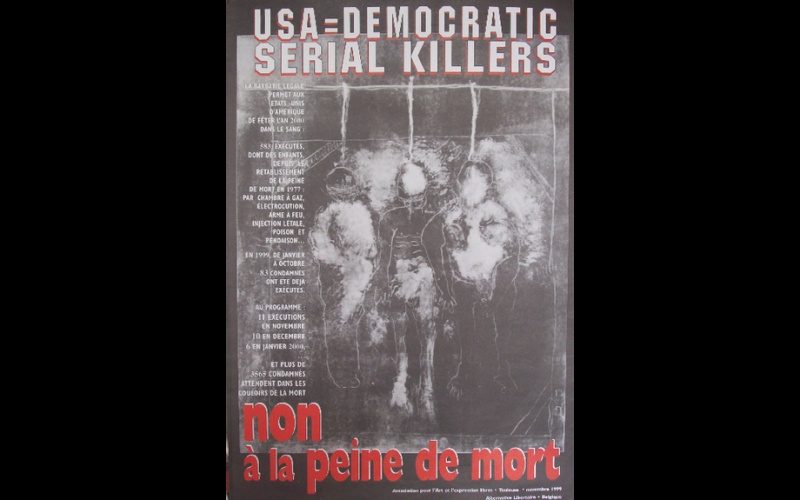 affiche contre peine de mort, AAEL, Toulouse, 1999 