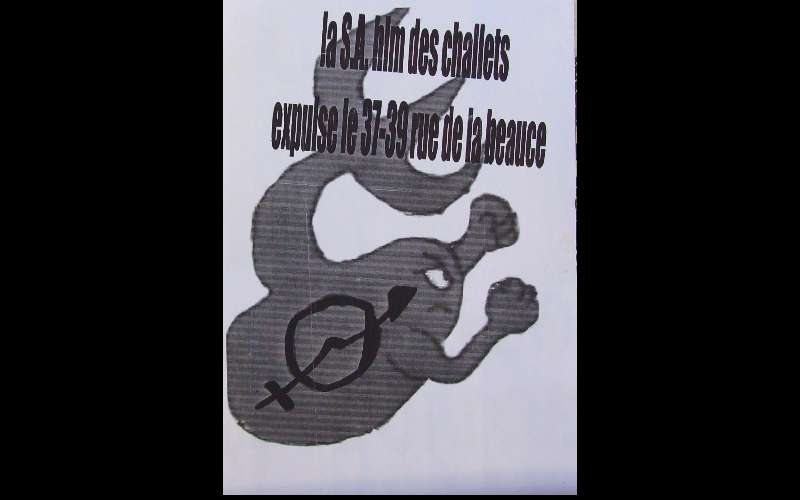 affiche squat Barbatruc, Toulouse, 2003