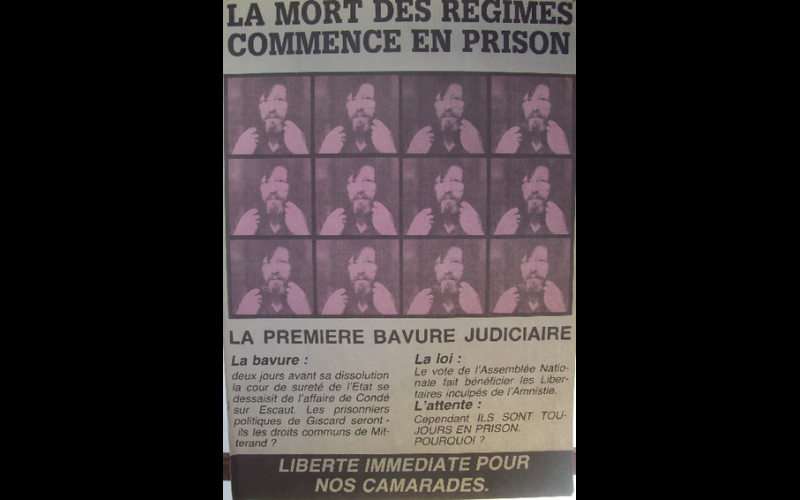 affiche amnistie Condé sur Escault