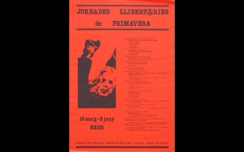 N°266 CNT Jornades Llibertaries de Primavera 1983 MF Esp. 45x65