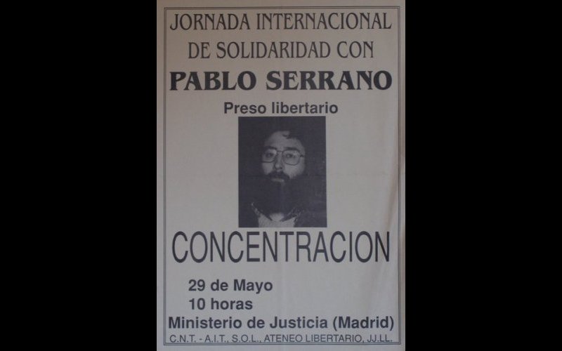 N°179 Solidaridad con Pablo Serraro Madrid 1997 MF Esp. 30x42