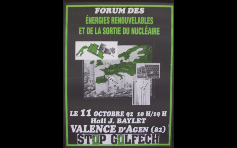 1992 (novembre) - Forum des énergies à Valence d'Agen - Stop Golfech -F54x80