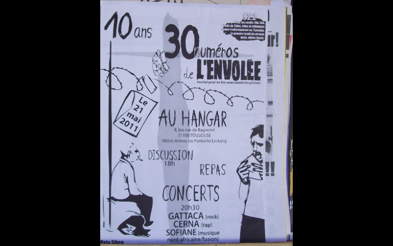 affiche soirée Envolée, Toulouse 