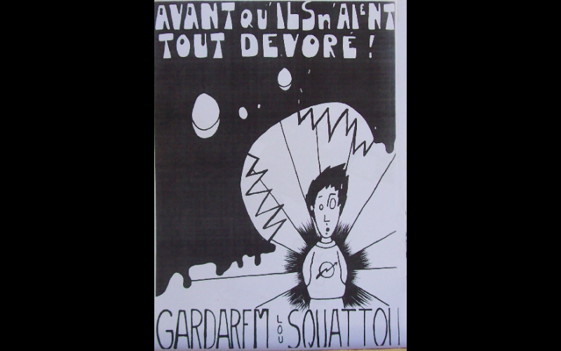 affiche gardarem lou squattou