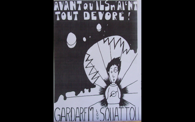 affiche gardarem lou squattou 