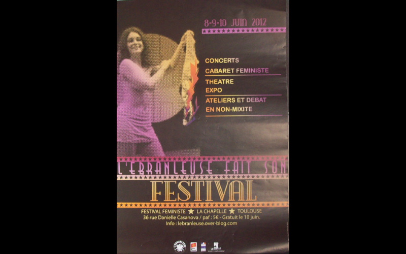 affiche festival l'Ebranleuse, Toulouse, 2012