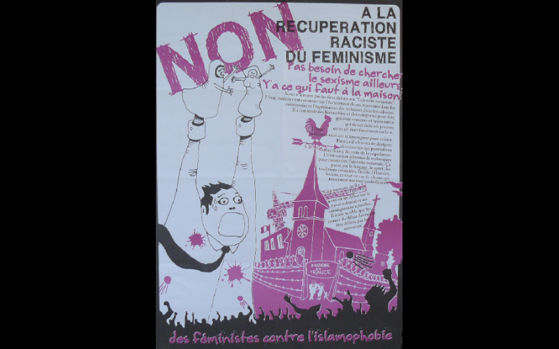 affiche féministe islamophobie