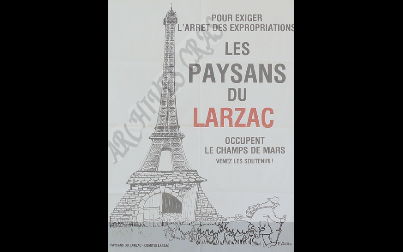 affiche larzac occupation champ de mars