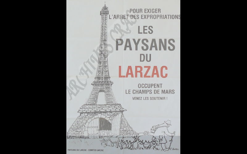 affiche larzac occupation champ de mars 