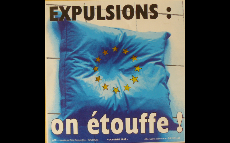 affiche expulsions on etouffe, AAEL Toulouse, 1998