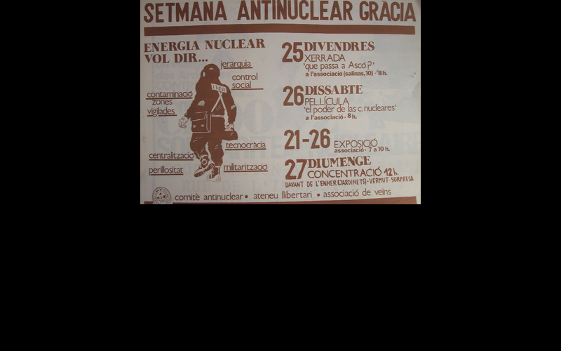 semaine antinucléaire à Asco en Catalogne (Espagne)