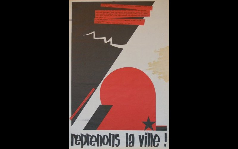 affiche coordination autonome pour des espaces libérés, Paris, 42 x 62 